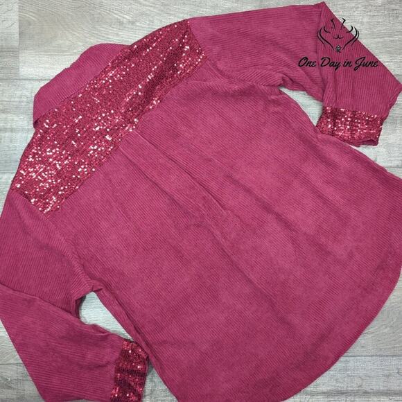 Umgee Sequin Button Front Jacket Size 1XL - Picture 6 of 6